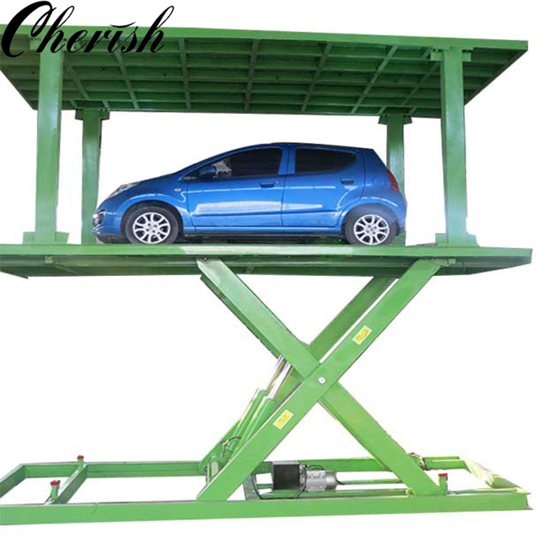 scissor lift with 2 platforms (2)